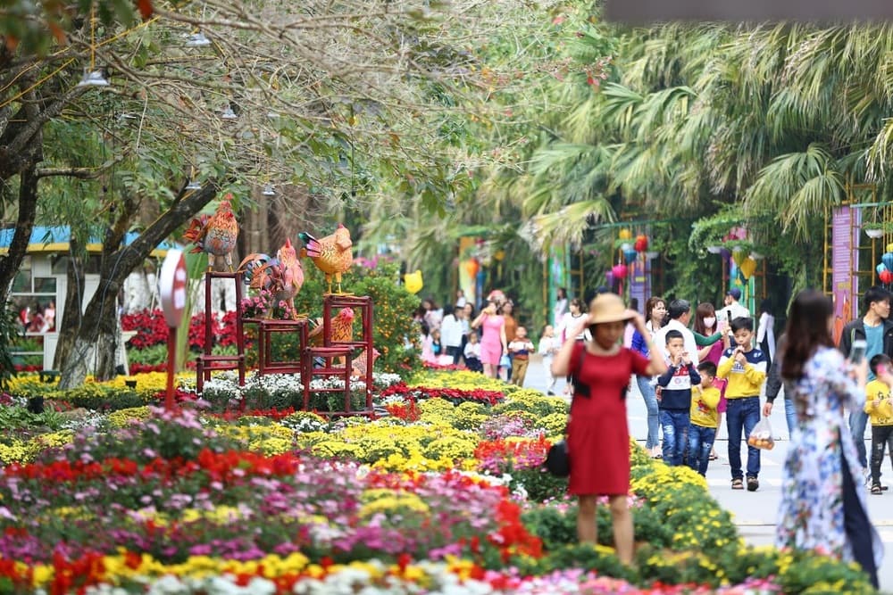 Du khách tham quan Ecopark